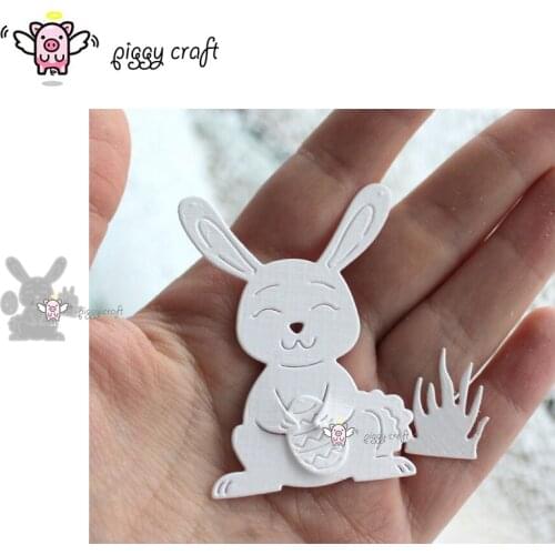 Piggy Craft metal cutting dies cut die mold New Easter rabbit eggs Scrapbook paper craft album card punch knife art cutter die