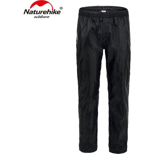 Naturehike Unisex Outdoor Waterproof Rain Pants Trousers Windbreak Raincoats NH17C003-K