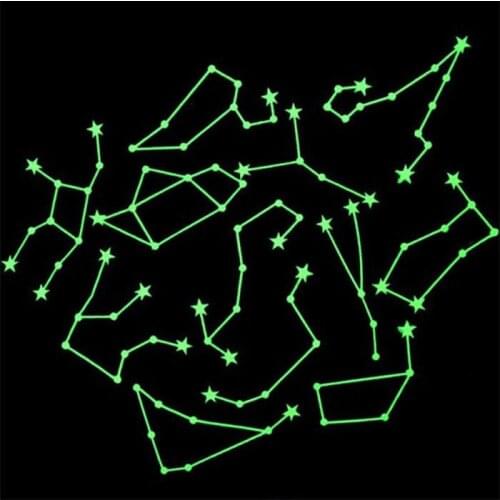 1Pack Universe Planet Star Fluorescent Stickers Glow In The Dark Luminous Celling Wall Art Home Paste Ceiling Decoration Tags