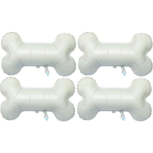 4PCS Aluminum Foil Balloon Lovely Bone Shaped Balloon Decor Large Bone Balloon Ornament Pet Dog Birthday Party Decor for Party B