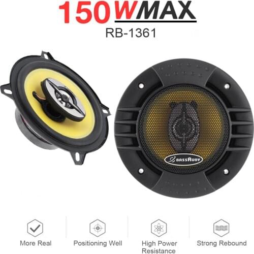 2pcs 5 Inch Universal 2 Way Car Coaxial Speakers Audio Stereo Full Range Frequency HiFi Speaker for Car Audio System Modified