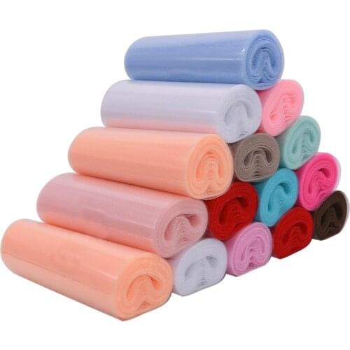 25yard 15cm Soft Sheer Crystal Tulle Rolls Wedding Decoration Mariage Fabric Organza Tulle DIY Craft Birthday Party Supplies