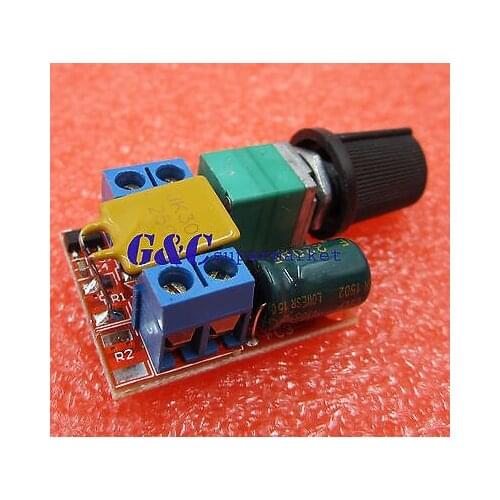 5pcs Mini DC 5A Motor PWM Speed Ctroller 3V-35V Speed Switch LED Dimmer diy electronics