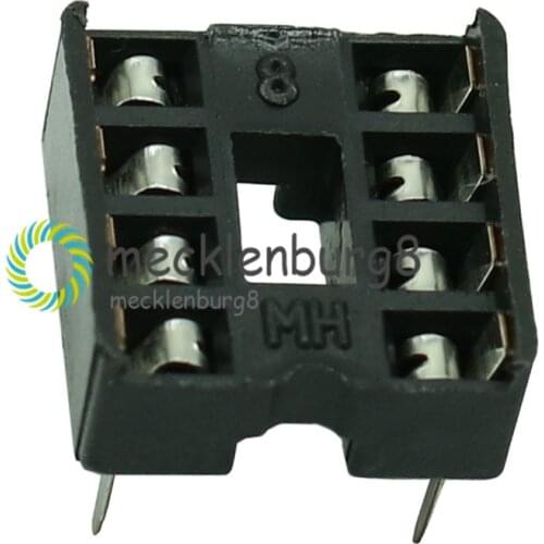 50PCS 8pin DIP IC Sockets Adaptor Solder Type 8 Pin 100% Origin