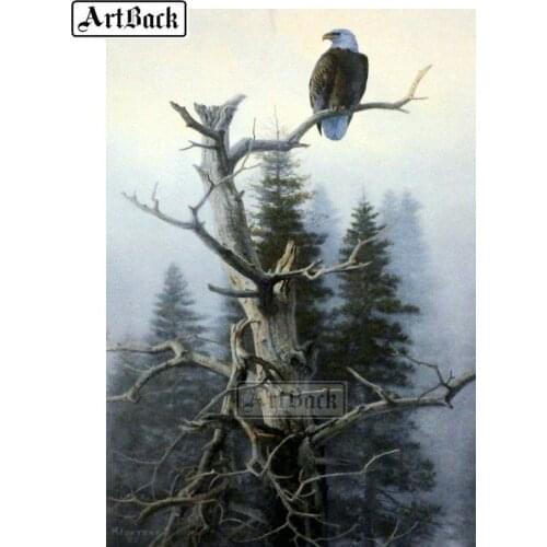5D diamond painting eagle trunk full square drill3d diamond embroidery resin rhinestone mosaic home decoration ARD5