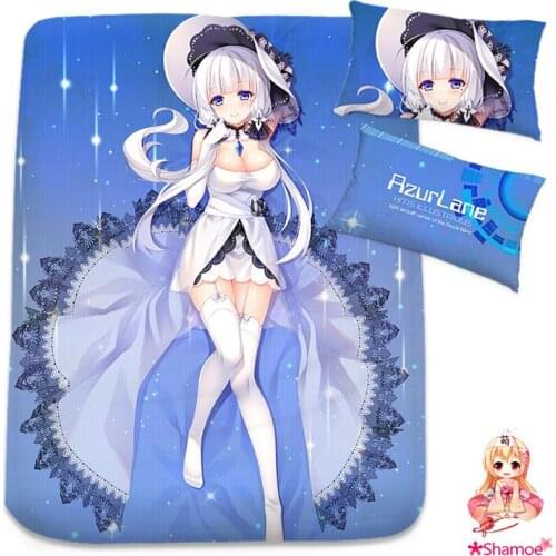 Anime Cartoon Cosplay Azur Lane Illustrious Mattress Cover Fitted Sheet Fitted cover bedspread counterpane
