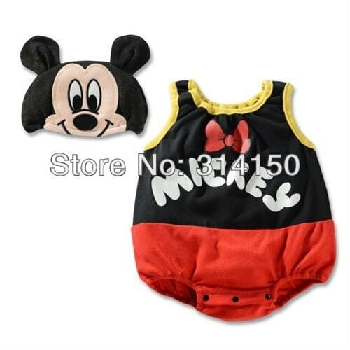 FREE SHIPPING----Baby Boy Animal Model Rompers Boy Wear Cartoon Cute One-Pieces Toddler Hat + Rompers Two-Pieces 1pcs