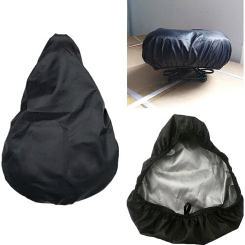 High Quality Black & Silver Cycling Bicycle Saddle Covers Waterproof Saddle Protection Prevent Bicycle Seat Elastic Rain Covers