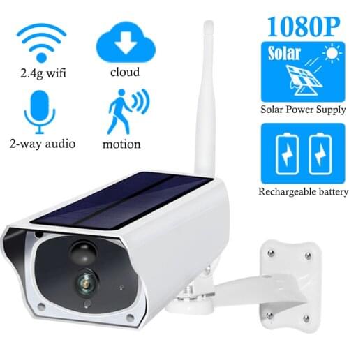 DIDSeth Solar WiFi IP Camera 1080P HD Outdoor Charging Battery Wireless Security Camera PIR Motion Detection Bullet Surveillance