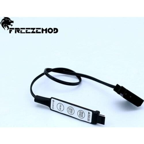 FREEZEMOD Computer cabinet atmosphere light LED light strip manual controller RGB synchronous CPU graphics card block YKDT-GBC