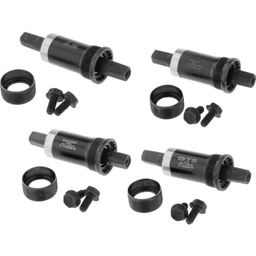 MTB Mountain Road Bicycle Bottom Bracket BB68 Square Hole Crank 113/118/122.5/127mm with Waterproof Screws