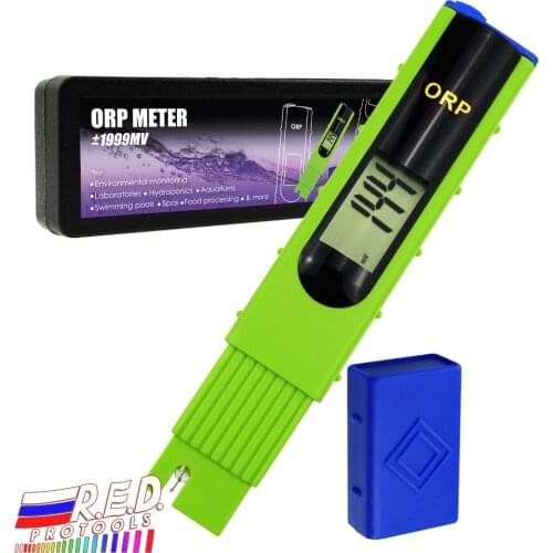 ORP Redox Meter Tester -1999~1999mV, 1-point Calibration, Oxidation Reduction Potential, Aquariums, Swimming Pools, Aquaculture
