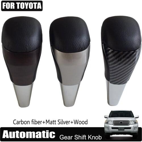 Fit for Toyota Land Cruiser 200 2016 2017 2018 2019 2020 Leather Automatic Gear Shift Knob Car Stick Gear Lever HandBall
