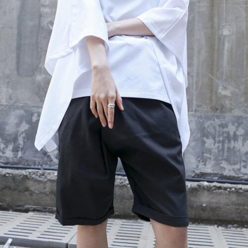 2021 spring and summer new linen Shorts Black Khaki cotton hemp large womens hot pants slim fit Capris Japanese