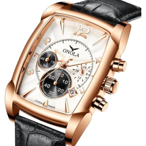 ONOLA Mens Gold Watch