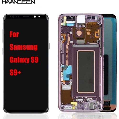 ORI AA+++ Grade 2960*1440 LCD with Frame for SAMSUNG Galaxy S9 Display S9+ Plus G960 G965 Touch Screen Digitizer