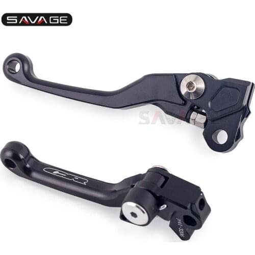 CNC Pivot Brake Clutch Lever For HONDA CR 125R CR 250R CR125R 250R 2004-2007 Dirt Bike Off Road Motocycle Accessories Logo CR