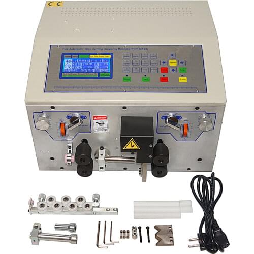 Wire stripper SWT508MAX wire cutting crimping stripping peeling machine 0.1 to 13mm 500W with four and eight wheel drive