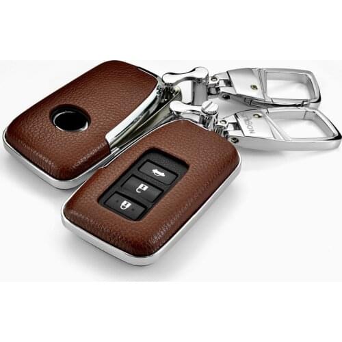 Top Layer Leather Car key Cover key shell key Case For Lexus RX270 ES250 NX200t E200 CT200h GS IS NS keychain Accessorie