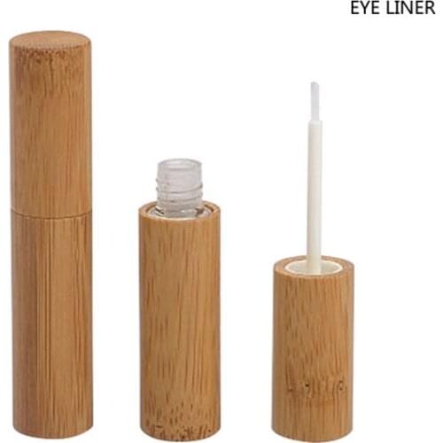 4ml high quality Handmade bamboo eyeliner tube cosmetics DIY Natural bamboo packaging empty bottle Refillable Bottles F20173636