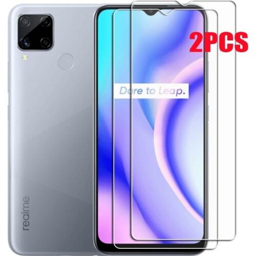 For Realme C15 Tempered Glass Protective ON OPPO RealmeC15 RMX2195 RMX2180 6.5INCH Screen Protector Phone Cover Film