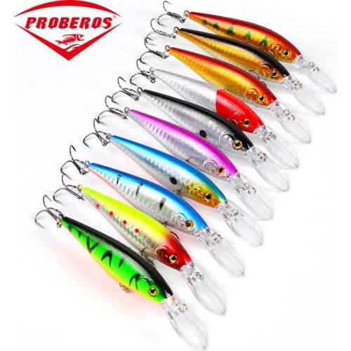1pc 115mm/10.5g Plastic Minnow Carp Fishing Lure Wobbler Lifelike Crankbait 3D Eyes Sea Fishing Artificial Floating Bait Tackle