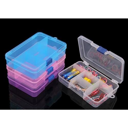 1pcs Plastic 5 Storage boxes medicine box multi-compartment small jewelry Craft Organizer box plastic transparent box