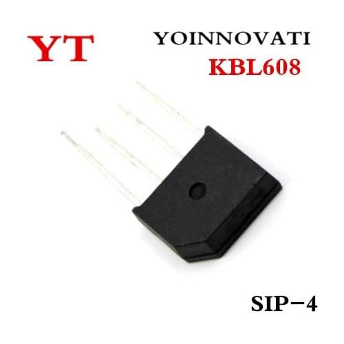 100pcs/lot KBL608 608 DIP-4 6A/800V Best quality