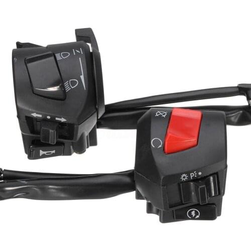 2Pcs/Set Universal Motorcycle Handlebar Horn Turn Signal Light Control Switch