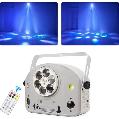 Good Effect Remote 4 IN 1 Dj Light 6 Bee Eye Led Strobe R/G Laser Pattern Stage Lighting Home Party KTV Night Club Wedding Dance