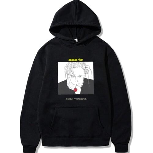 Banana Fish Hoodie Fashion Pullovers Tops Male And Female