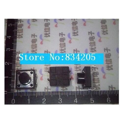 Free shipping 12*12*8mm 4P push button switch / light touch switch