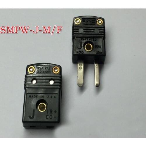Free shipping original 50PC male J type thermocouple Connect plug sensor SMPW-J-M