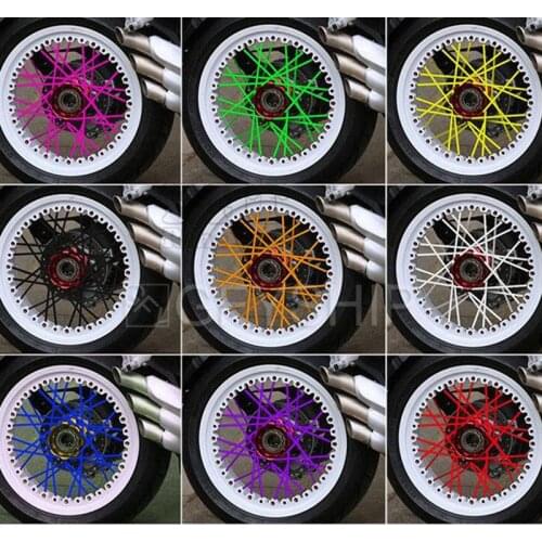 Motorcycle Motorcross Pit Dirt Bike Enduro Off Road Rim Wheel spoke skins cover For Yamaha Ducati KTM Suzuki Honda Kymco ATV