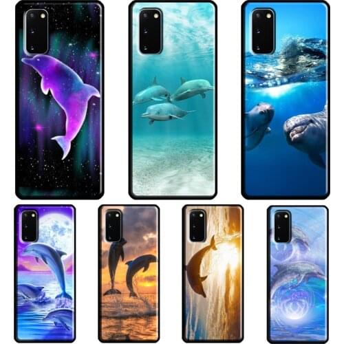 Ocean Dolphin Case For Samsung Galaxy S21 Ultra S20 FE Note 20 Ultra Note 9 10 S8 S9 S10 Plus S10e Cover