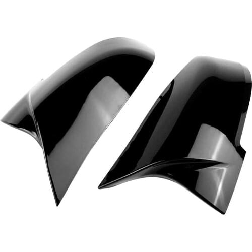 Car Side Mirror Cover Black ABS Caps for 1 Series F20 X1 E84 M2 F87 2 Series F22 F23 3 Series F30 F31 F34 4 Series F32 F33 F36
