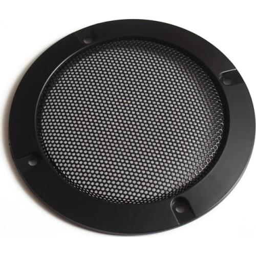 2pcs 3 Inch Car Speaker Grille Iron Mesh Plastic Shell 94mm Audio DIY Black Decorative Horn Protection Net Cover Accessories