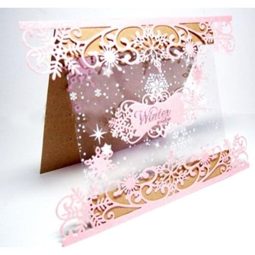 METAL CUTTING DIES winter snowflake border edge Scrapbook papercraft card album punch stencil art cutter die cut