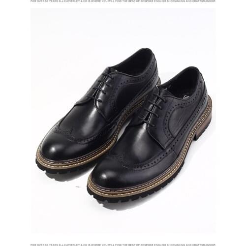 Fashion Men Leather Shoes Men Office Dress Classic Style Lace Up round Toe Oxford casual Shoes Men