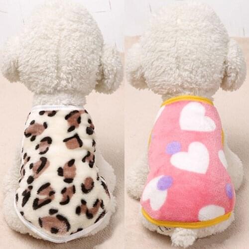 Autumn Winter Warm Dog Coat Jacket Puppy Clothing Soft Fleece Pet Clothes for Small Dogs Cats Chihuahua French Bulldog Outfits