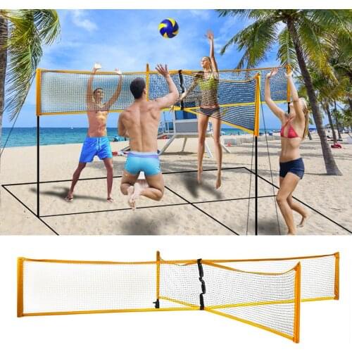 Beach Volleyball Net Portable Professional Outdoor Sand Grass Or Indoors Cross Volleyball Net Sport Props