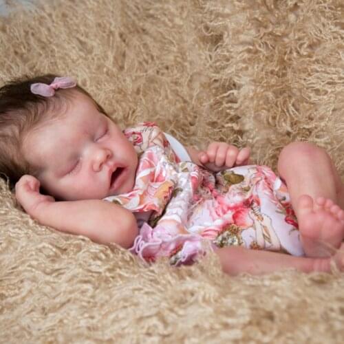 RBG 17 Inch Twin A DIY Blank Doll Kits Bebe Reborn Dolls Lifelike Sleep Baby Toy Vinyl Unpainted Unfinished Parts Toys For Girl