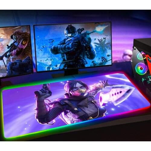 RGB Apex Legends Mouse Pad Mousepad Keyboard Pad LED Mause Pad No-slip with Backlit Tapis De Souris Mouse Mat Alfombrilla Raton