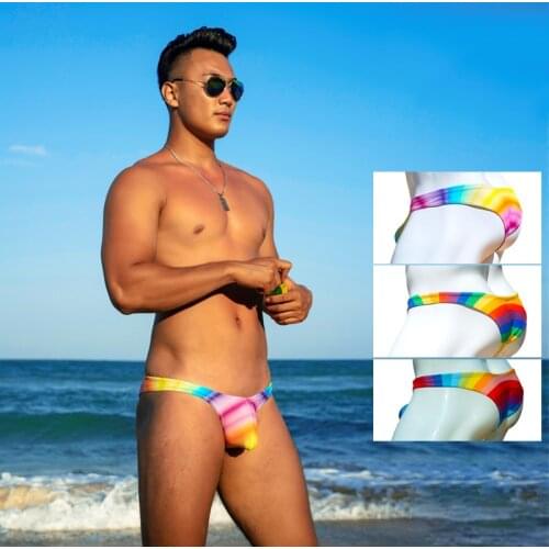 Low waist sexy tight mens briefs swim trunks 2020 men beach swimming shorts surf swimsuits gay bikinis pool sports bathing suit