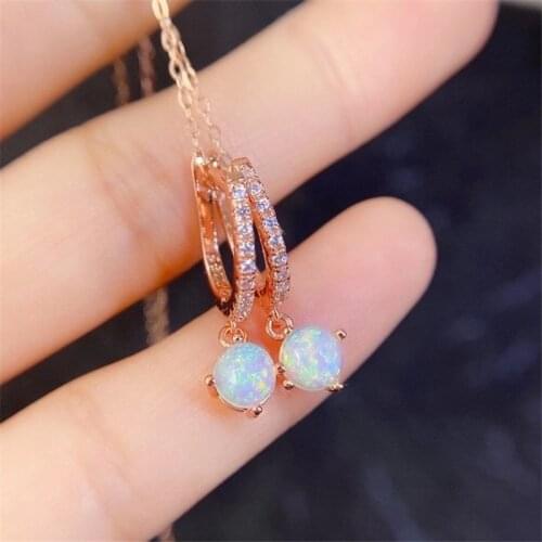 Natural Ethiopian Opal Gemstone Simple & Classic Design Earring In 925 Sterling Silver Jewelry for Girls & Lady with Box