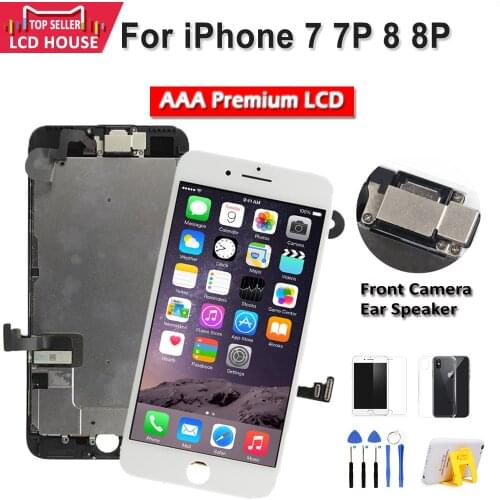 AAA For iPhone 7 8 Plus 7P 8P LCD Full Assembly Completed With 3D Force Touch For iPhone 6S 7G 8G Screen Replacement with Camera