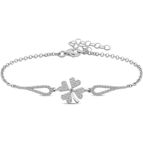 Tevuli 925 Sterling Silver Clover Bracelet