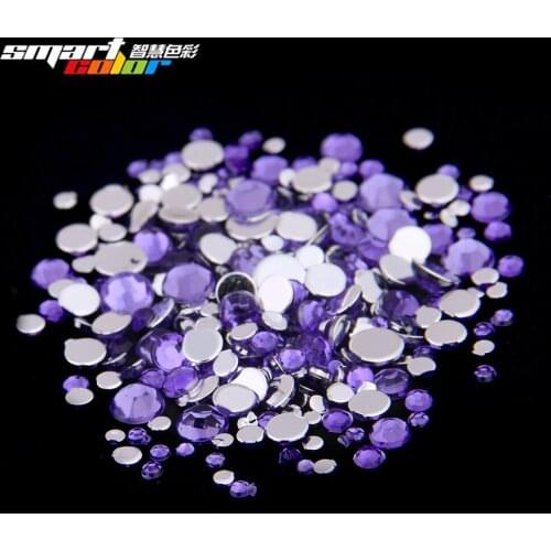 Smart Color Tanzanite Color Acrylic Rhinestones Shoes Sparkling Nail Art Decorations Clothing Decorations Small Pack
