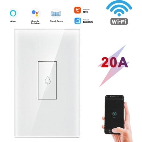 20A Water Heater Switch Smart Wifi Touch Remote Control High Quality Easy To Use Professional Switches