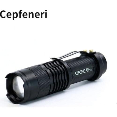 Mini Rechargeable Flashlight Three-Gear Aluminum Alloy XPe Strong Light Remote Led Zoom 14500/5 Battery Universal Lantern